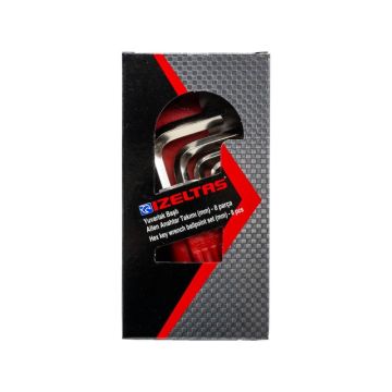 İzeltaş Yuvarlak Top Başlı Allen Anahtar Takımı 2-10mm (8 Parça)