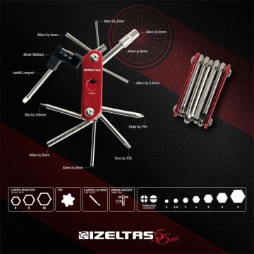 İzeltaş 13000005376 Bisiklet Tamir Onarım Seti 3 Parça