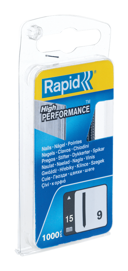 Rapid Zımba Çivisi 9 Serisi 15 mm Galvaniz Kaplı (1 Pkt/1000 Adet)