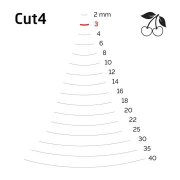 Kirschen 3125003 Bükük Oluklu Kaşık Ağız Oyma Iskarpela Cut4 - 3mm