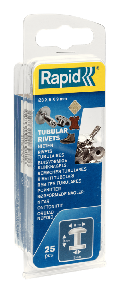 Rapid Perçin Boru Şekilli 8x3x9 mm Çap 8x3 Alüminyum (1 Pkt/25 Adet)