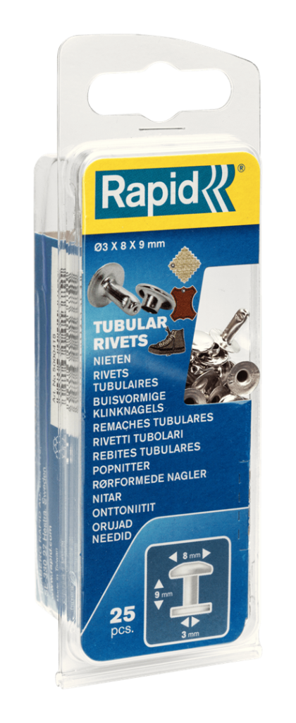 Rapid Perçin Boru Şekilli 8x3x9 mm Çap 8x3 Alüminyum (1 Pkt/25 Adet)