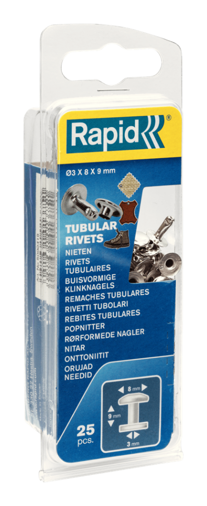 Rapid Perçin Boru Şekilli 8x3x9 mm Çap 8x3 Alüminyum (1 Pkt/25 Adet)