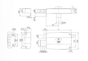 KALE 157 A ECO Tirajlı Kilit
