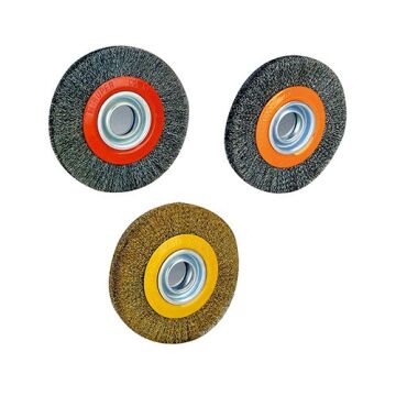 LEO Dairesel Tel Fırça Çelik Telli 200x25mm