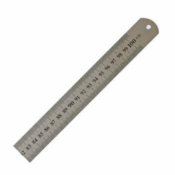 LEO Çift Taraflı Çelik Cetvel 1000x35 mm