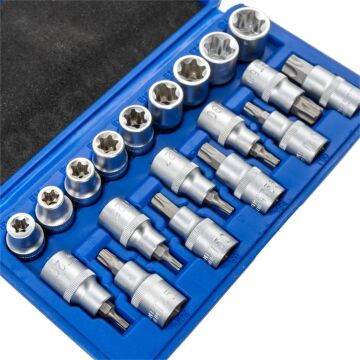 5440 1/2'' İç-Dış Torx Lokma Anahtar Takımı 19 Parça