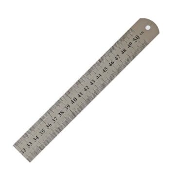 LEO Çift Taraflı Çelik Cetvel 500x30 mm
