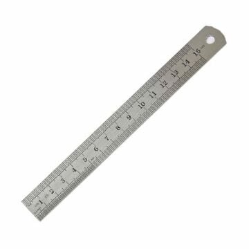 LEO Çift Taraflı Çelik Cetvel 150x22 mm