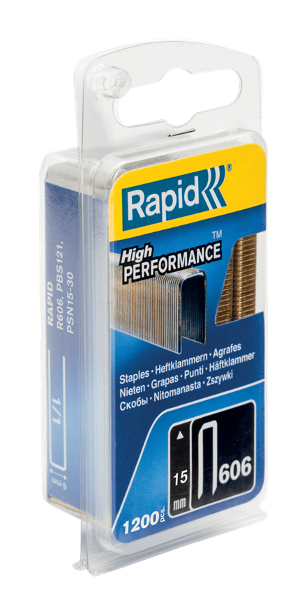 Rapid Zımba Teli 606 Serisi 15 mm Galvaniz Reçine Kaplı (1 Pkt/1200 Adet)