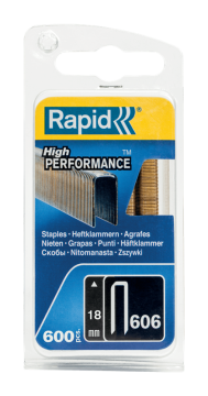Rapid Zımba Teli 606 Serisi 18 mm Galvaniz Reçine Kaplı (1 Pkt/3600 Adet