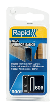 Rapid Zımba Teli 606 Serisi 25 mm Galvaniz Reçine Kaplı (1 Pkt/3600 Adet)