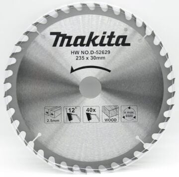 MAKİTA D-52629 Daire Testere 235x2.5x30 40 Diş Ahşap