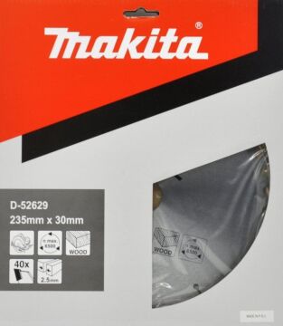 MAKİTA D-52629 Daire Testere 235x2.5x30 40 Diş Ahşap