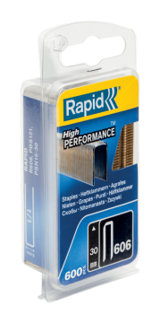 Rapid Zımba Teli 606 Serisi 30 mm Galvaniz Reçine Kaplı (1 Pkt/3600 Adet)