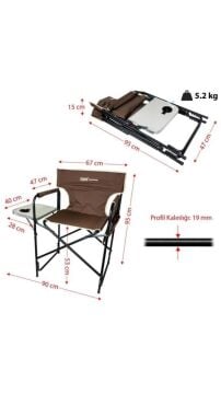 Rox Camping Fonk. Sehpalı Kamp Sand.. -Kahverengi