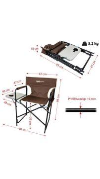 Rox Camping Fonk. Sehpalı Kamp Sand.. -Kahverengi