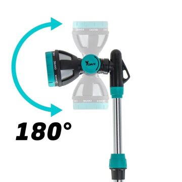 Daye DY2336G Teleskopik Metal Sprey Sulama Çubuğu 10 Fonksiyonlu