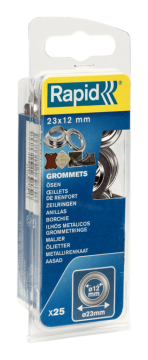Rapid 2 Prç 12mm Kuşgözü Delik Halka 25Ad