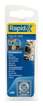 Rapid 2 Prç 12mm Kuşgözü Delik Halka 25Ad
