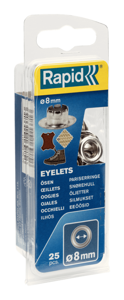 Rapid Kuşgözü 8 mm Alüminyum (1 Pkt/25 Adet)