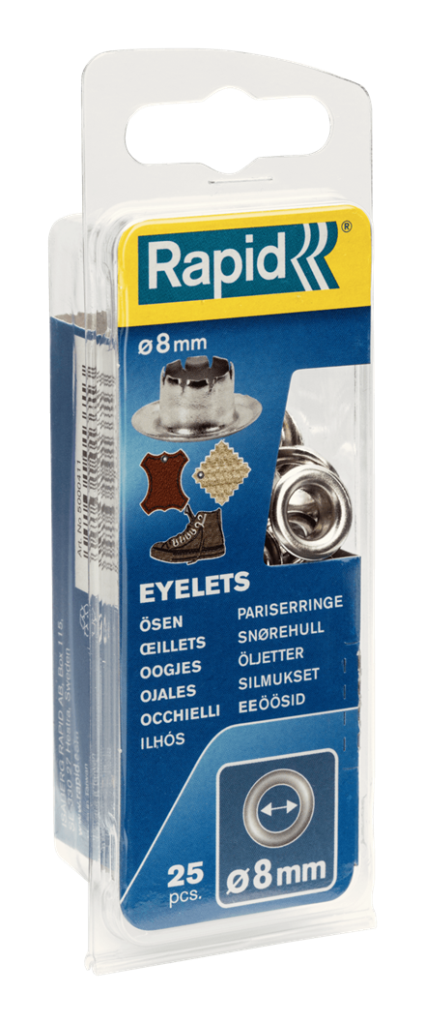 Rapid Kuşgözü 8 mm Alüminyum (1 Pkt/25 Adet)