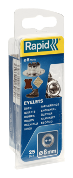 Rapid Kuşgözü 8 mm Alüminyum (1 Pkt/25 Adet)