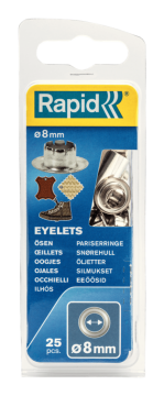 Rapid Kuşgözü 8 mm Alüminyum (1 Pkt/25 Adet)