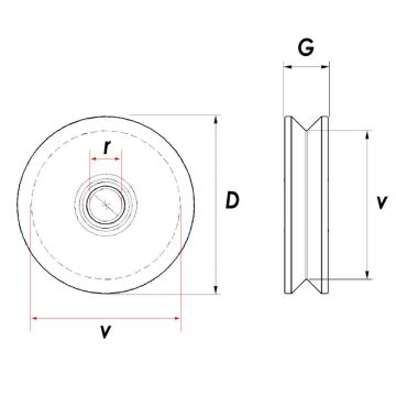 RM090 Tablasız Kepsiz Ray Makarası 90 mm
