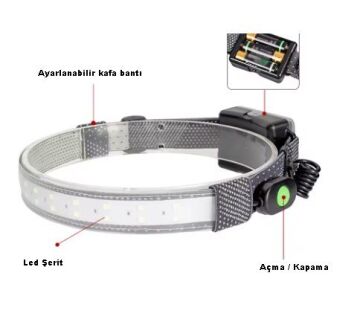 MEGPRO K21 Pilli Şerit Kafa Lambası