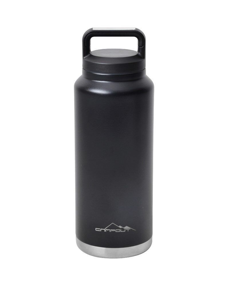NURGAZ Campout Çift Katmanlı Termos Siyah 1000 ml (NG 163)