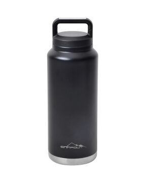 NURGAZ Campout Çift Katmanlı Termos Siyah 1000 ml (NG 163)