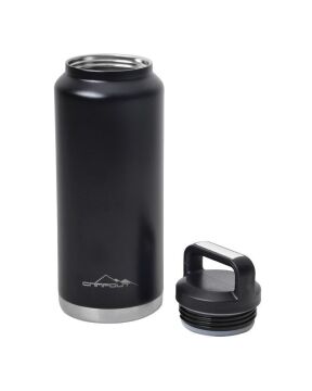 NURGAZ Campout Çift Katmanlı Termos Siyah 1000 ml (NG 163)