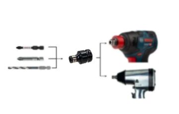 NEXON 6264 Lokma Bits Uç Adaptör 1/2-1/4 (Torklu Makinalar için)