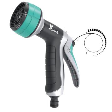 Daye DY2064 Ayarlı Metal Sprey Sulama Tabancası 7 Fonksiyonlu