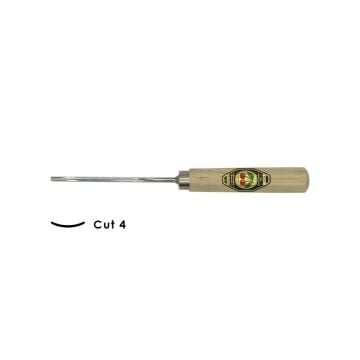 Kirschen Düz Oluklu Ağız Oyma Iskarpelası Cut4 - 4mm