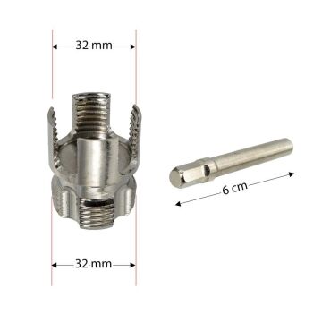 6514 PVC PPRC Boru İç ve Dış Diş Açma Aparatı 1'' (32 mm)