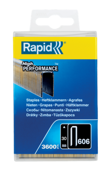 Rapid Zımba Teli 606 Serisi 30 mm Galvaniz Reçine Kaplı (1 Pkt/600 Adet)