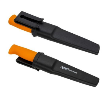 Rox Camping 0320 Bushcraft Eco Paslanmaz Çelik Kamp Bıçağı (Turuncu)
