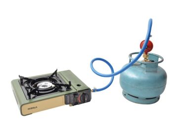 NURGAZ NG 501 Tekli Portatif Kamp Ocağı (Beyaz)