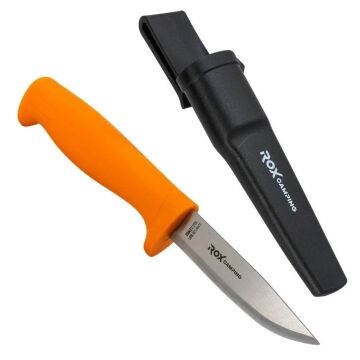Rox Camping Bushcraft Eco Paslanmaz Çelik Kamp Bıçağı (Turuncu)