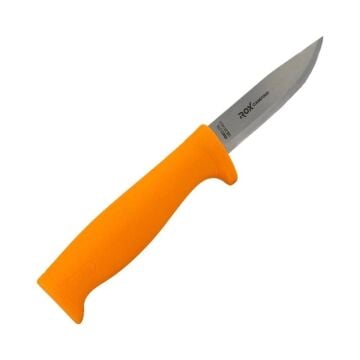 Rox Camping Bushcraft Eco Paslanmaz Çelik Kamp Bıçağı (Turuncu)