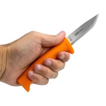 Rox Camping Bushcraft Eco Paslanmaz Çelik Kamp Bıçağı (Turuncu)