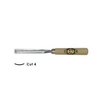 Kirschen Düz Oluklu Ağız Oyma Iskarpelası Cut4 - 12mm