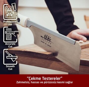 Suizan Dozuki Dovetail Çokyönlü Kesim Japon Testeresi 15 cm
