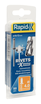 Rapid 4x12mm Paslanmaz Perçin