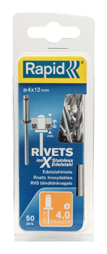 Rapid 4x12mm Paslanmaz Perçin
