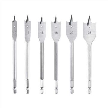 SGS 6 Parça Bits Saplı Ahşap Yaprak Matkap Ucu Seti (SGS1480)