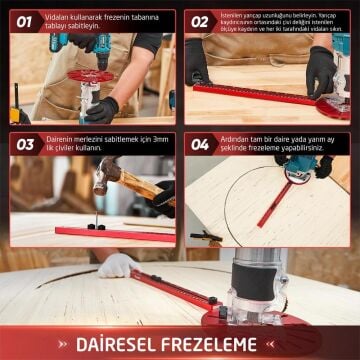 Rox Wood 0385 Freze Gönye Cetveli