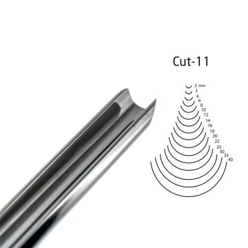 Kirschen Düz Oluklu Ağız Oyma Iskarpelası Cut11 - 10mm